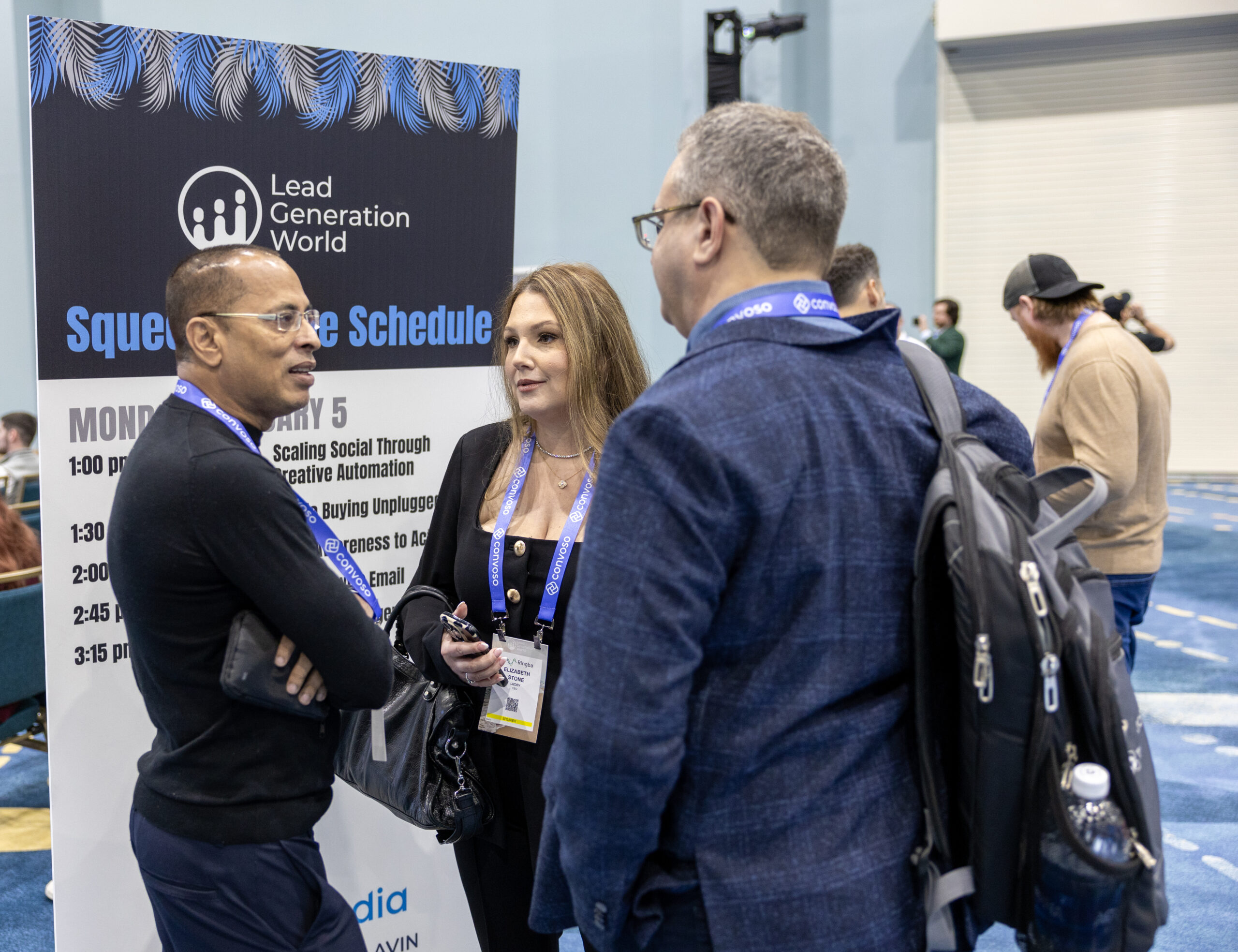 Attendees connecting at Lead Generation World